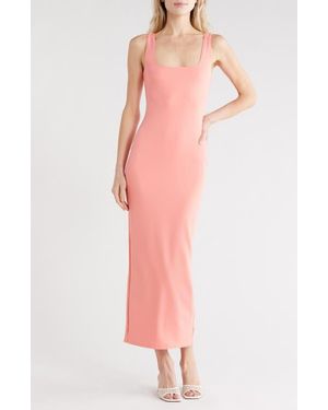 GOOD AMERICAN Sculpting Modern Tank Maxi Dress - Pink