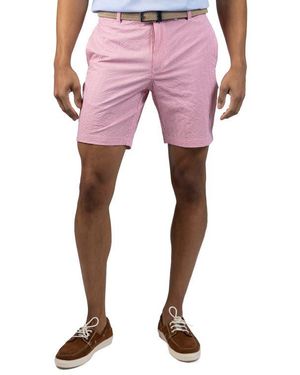Tailorbyrd Stripe Seersucker Shorts - Pink