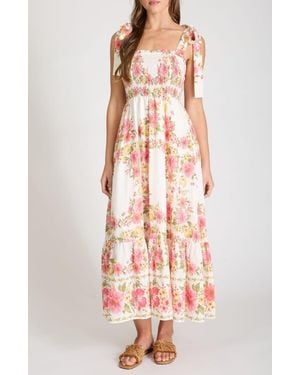Blu Pepper Floral Midi Dress - Multicolor