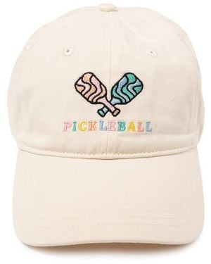 Frasier Sterling Pickle Ball Embroidered Baseball Cap - Natural