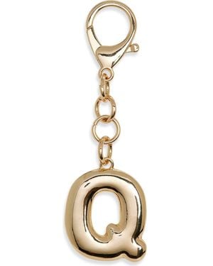 Leith Bubble Initial Bag Charm - Metallic