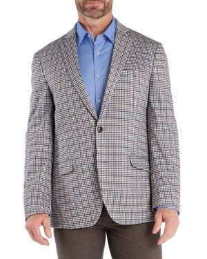 Savile Row Check Sport Coat - Gray