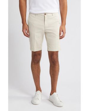 Scott Barber Stretch Cotton & Silk Shorts - Natural