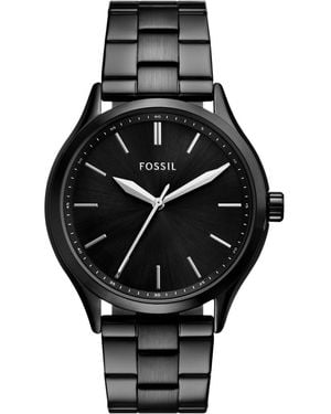 Fossil Fenmore Three-Hand Quartz Bracelet Watch, 44Mm - Black