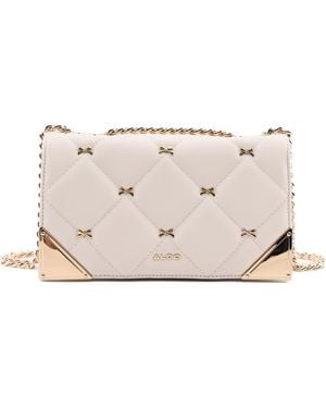 ALDO Abulasee Studded Shoulder Bag - Natural