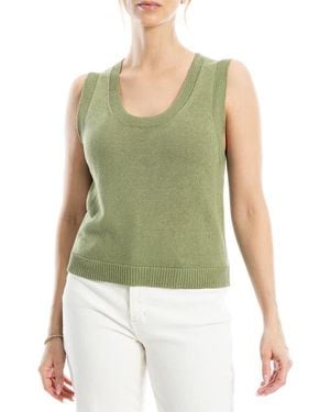 Max Studio Knit Shell Top - Green