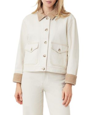 Scotch & Soda Cotton Twill Chore Jacket - Natural