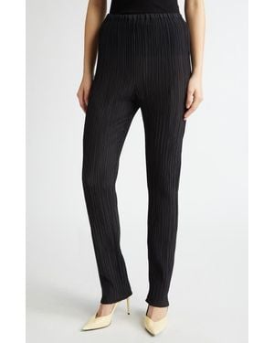 BITE STUDIOS Parchment Pleated Cotton & Silk Pants - Black