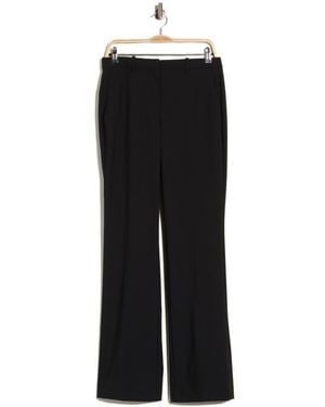 Theory Slim Flare Stretchy Wool Pants - Black