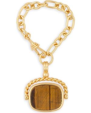 Madewell Stone Inlay Spinner Bag Charm - Metallic