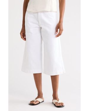 Rag & Bone Jade High-Rise Capri - White