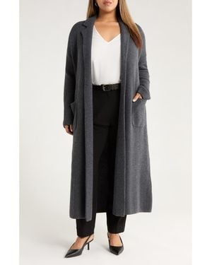 Nordstrom Wool & Cashmere Sweater Coat - Black