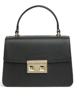 Furla Bella Mini Top Handle Satchel - Black