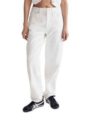 Madewell The Slouchy Boy Jeans - White