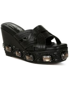 LONDON RAG Blistronic Platform Wedge Sandal - Black