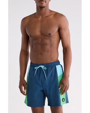 Volcom Ew 17 Swim Trunks - Blue