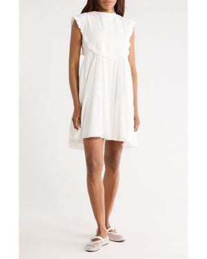 FRNCH Nyla Woven Dress - White