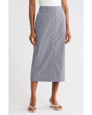 FRAME The Check Skirt - Gray