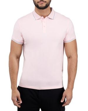 Xray Jeans Texture Cotton Knit Polo - White