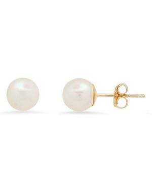 Queen Jewels 10K Freshwater Pearl Stud Earrings - Multicolor