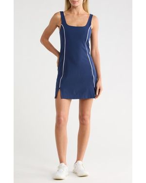 90 Degrees Marilyn Interlock Dress - Blue
