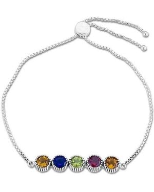 Samuel B. Sterling Gemstone Bar Bracelet - White