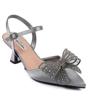Lady Couture Leslie Pointed Toe Pump - Metallic
