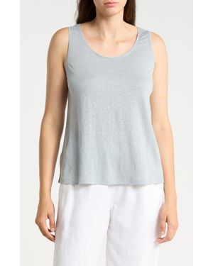 Eileen Fisher Organic Linen Tank - Blue