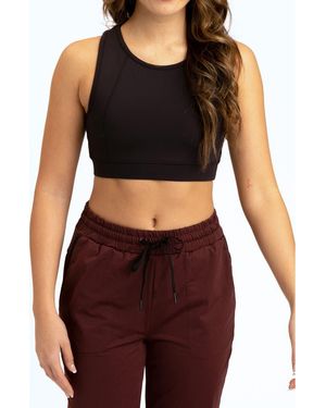 Threads For Thought Eva Crossover Sports Bra - Black