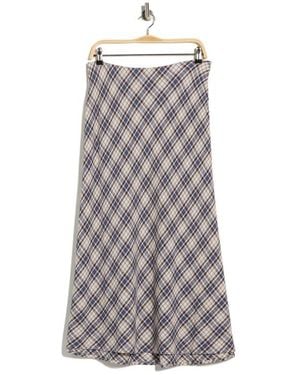 Max Studio Plaid Maxi Skirt - Multicolor