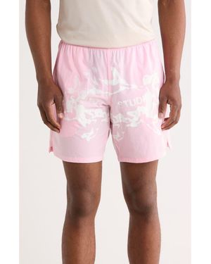 Saint Studio Tempo Sport Torino Vision Shorts - Pink