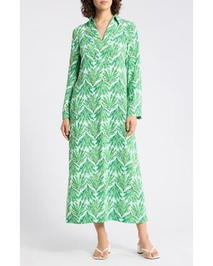 Lilly Pulitzer Simona Long Sleeve Shift Dress - Green