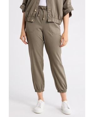 Ellen Tracy Cargo Sweatpants - Green