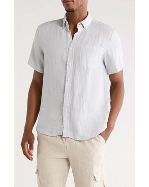 Denim and Flower Stonnington Linen Button-Down Shirt - White