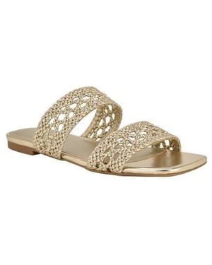 Calvin Klein Florency Slide Sandal - Metallic
