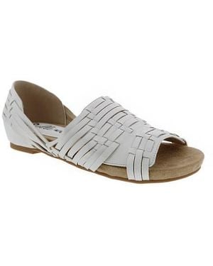 Bellini Woven Flat Sandal - White