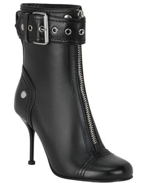 McQueen Buckle Ankle Bootie - Black