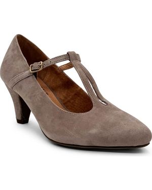 Chelsea Crew Gin T-Strap Pump - Brown