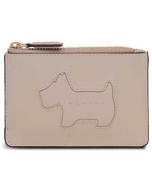 Radley Hadley Lane Small Zip Card Case - Gray