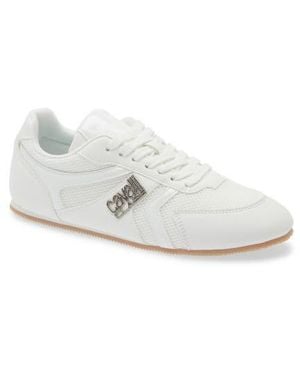 Roberto Cavalli Mesh Panel Training Sneaker - White