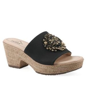 White Mountain Birkley Wedge Sandal - Multicolor