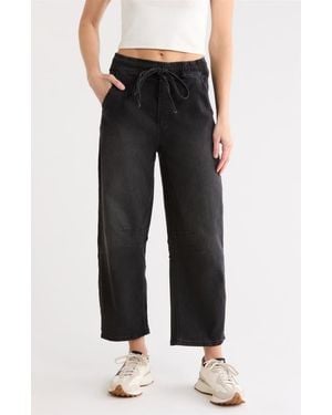 Vigoss Barrel Leg Jeans - Black