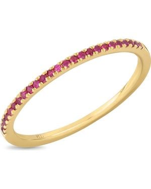 Bony Levy Stackable Ruby Ring - Metallic