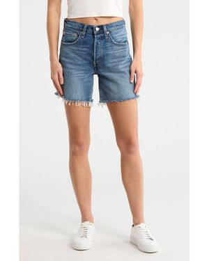 Levi's 501 Mid Thigh Shorts - Blue