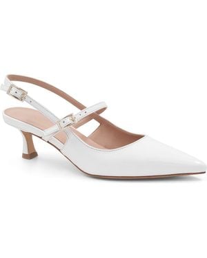 Bruno Magli Luciana Pointed Toe Slingback Pump - White