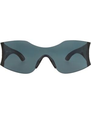 Balenciaga 99Mm Shield Sunglasses - Blue