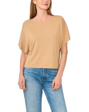 Halogen® Short Sleeve Crop Sweater - Blue