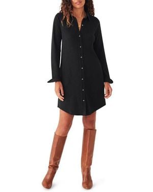 Faherty Legend Sweater Shirtdress - Black