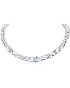 Jardin Scattered Cubic Zirconia Omega Chain Necklace (Nordstrom Exclusive) - White
