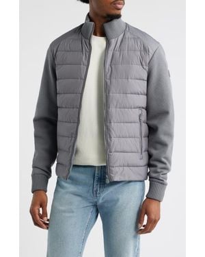 Save The Duck Sedum Water Repellent Mixed Media Jacket - Gray